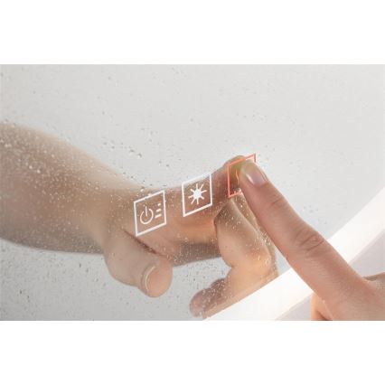 Paulmann 78952- LED/21W IP44 Miroir chauffant rétro-éclairé de salle de bain à intensité variable MIRA 230V