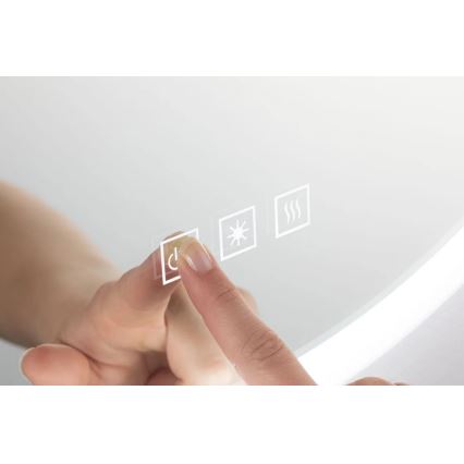 Paulmann 78952- LED/21W IP44 Miroir chauffant rétro-éclairé de salle de bain à intensité variable MIRA 230V