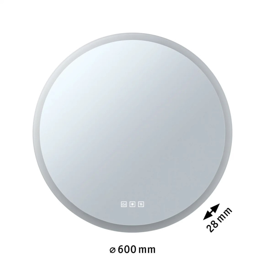 Paulmann 78952- LED/21W IP44 Miroir chauffant rétro-éclairé de salle de bain à intensité variable MIRA 230V