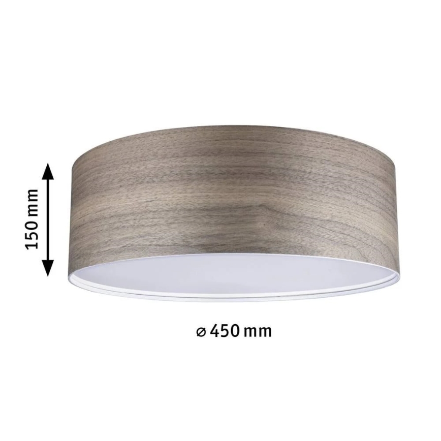 Paulmann 79687 - 3xE27/20W Plafonnier NEORDIC LISKA 230V noyer