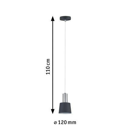 Paulmann 79691 - 1xE14/20W Lampadario a sospensione con filo NEORDIC HALDAR 230V