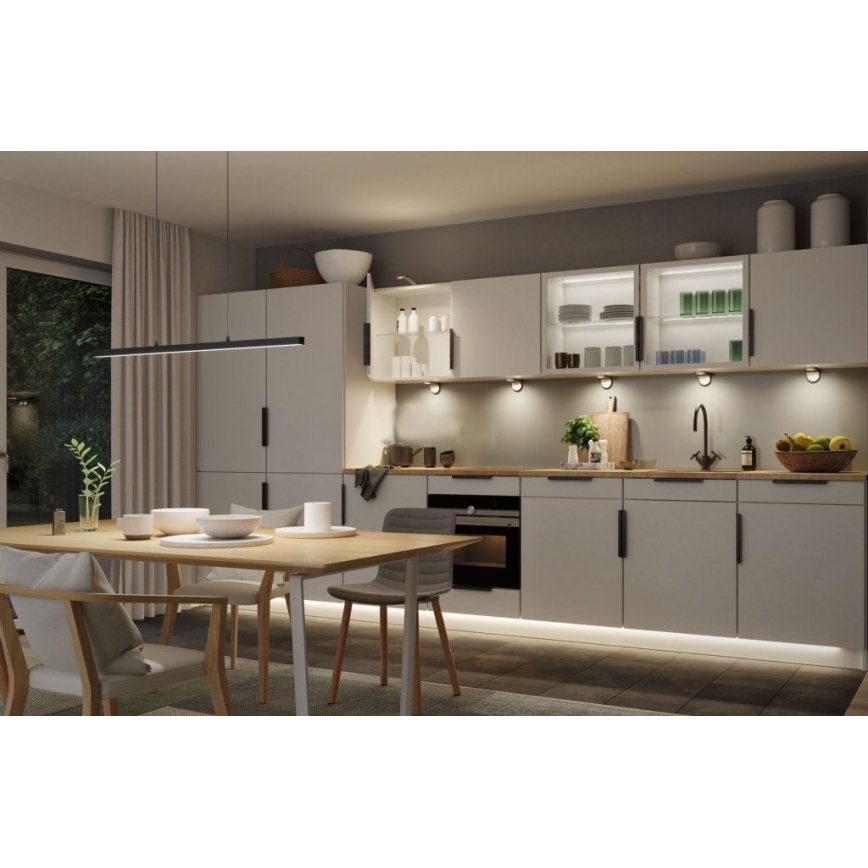 Paulmann 79693 – LED/42W Dimmbare Hängeleuchte an einer Schnur LENTO 230V schwarz
