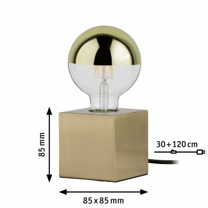 Paulmann  79728 - 1xE27/20W Lampada da tavolo DILJA 230V