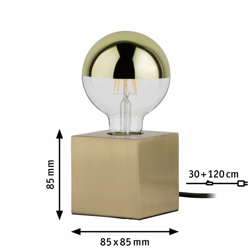 Paulmann  79728 - 1xE27/20W Lampada da tavolo DILJA 230V