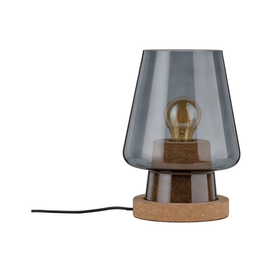 Paulmann 79736 - 1xE27/20W Lampada da tavolo IBEN 230V fumé