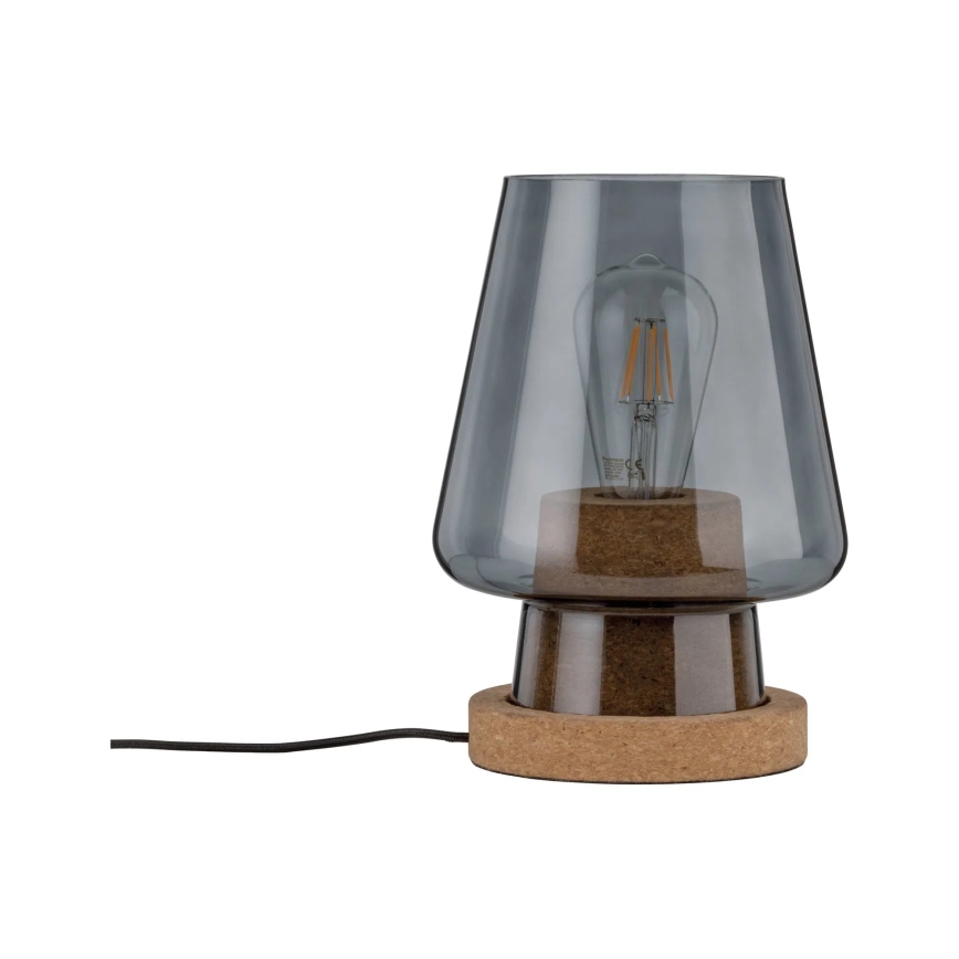 Paulmann 79736 - 1xE27/20W Lampada da tavolo IBEN 230V fumé