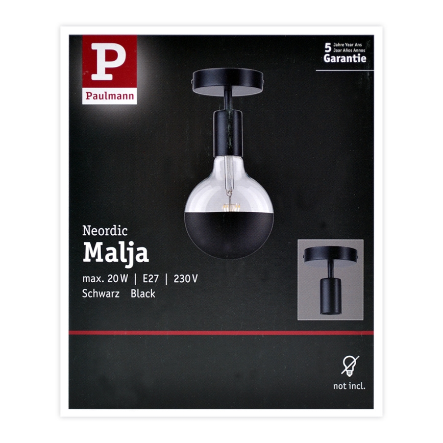 Paulmann 79760 - Plafoniera HALDOR 1xE27/20W/230V