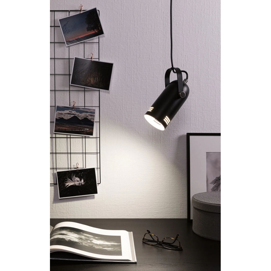 Paulmann 79766 - LED RGBW 1xE27/12W Lampada a sospensione con cavo LAVEA 230V nero