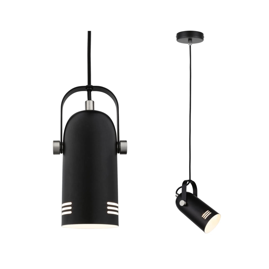 Paulmann 79766 - LED RGBW 1xE27/12W Lampada a sospensione con cavo LAVEA 230V nero