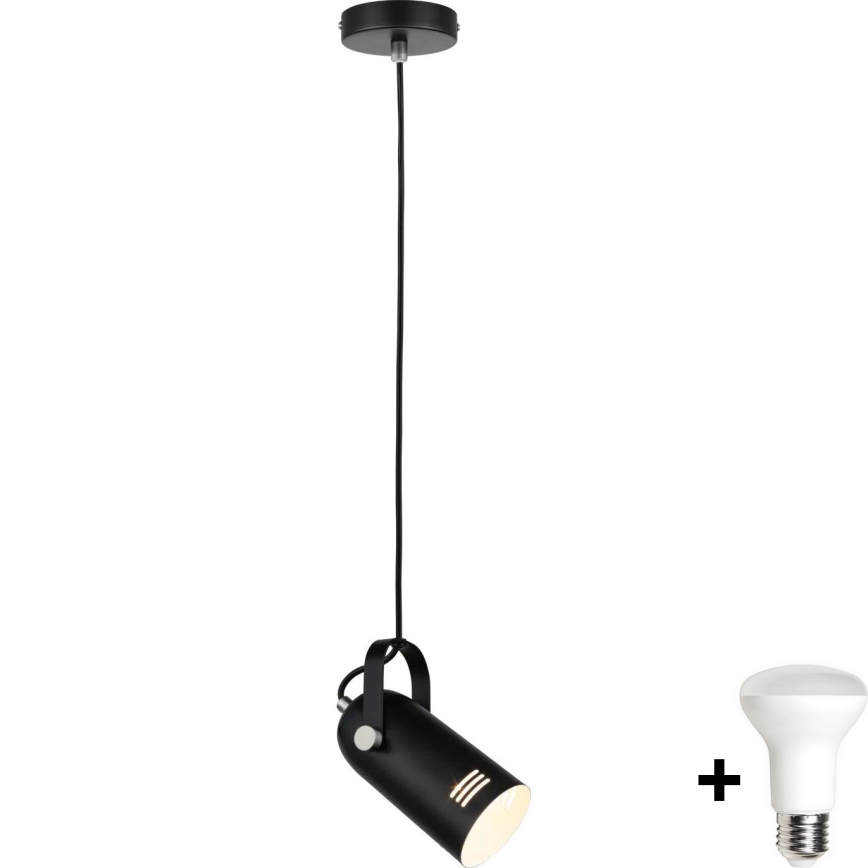 Paulmann 79766 - Suspension LED LAVEA 1xE27/8W sur câble, 230V, noire