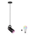 Paulmann 79766 - Suspension LED RGBW 1xE27/12W LAVEA sur câble 230V noir