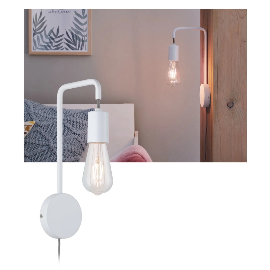Paulmann 79811 - 1xE27/40W Applique CALVANI 230V bianca