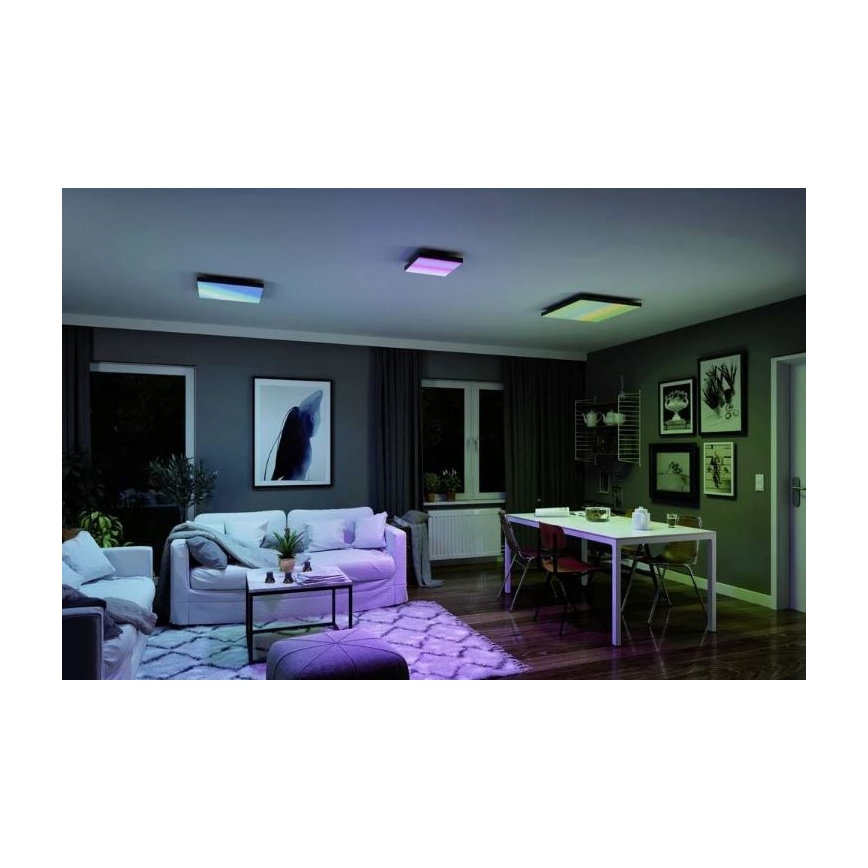 Paulmann 79909 - LED/31W Dimmbare RGBW-Deckenleuchte VELORA 230V 3000-6500K + Fernbedienung