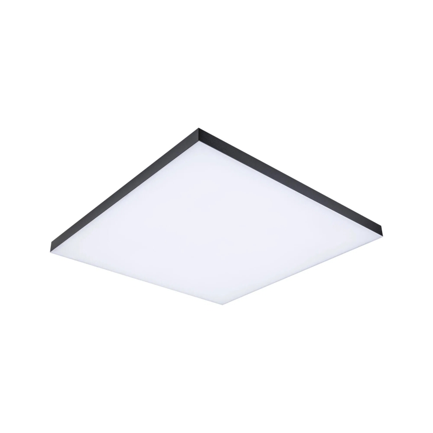 Paulmann 79913 - LED/31W RGBW dimmbare Deckenleuchte LORIA 230V 3000-6500K 59,5x59,5 cm schwarz + Fernbedienung