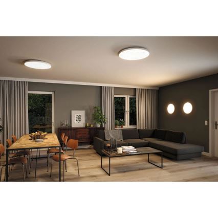 Paulmann 79929 - Plafoniera dimmerabile LED 22W RGBW LORIA 230V Ø 40 cm bianca