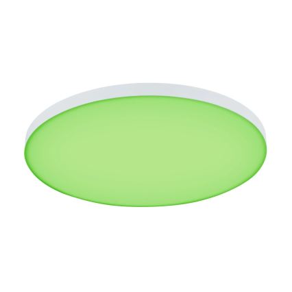 Paulmann 79929 - Plafonnier LED dimmable 22 W RGBW LORIA, 230 V, Ø 40 cm, blanc