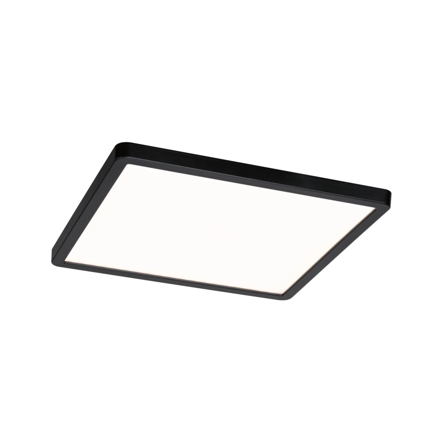 Paulmann 79967 - Faretto ad incasso dimmerabile per bagno AREO, LED 16W, IP44, 230V, 23x23 cm, nero