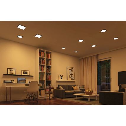 Paulmann 79967 - LED/16W IP44 Lampada da incasso dimmerabile per bagno AREO 230V 23x23 cm nera