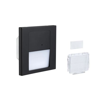 Paulmann 80004 - Spot d'escalier avec détecteur LED/1W TSARO 230V Lead/noir