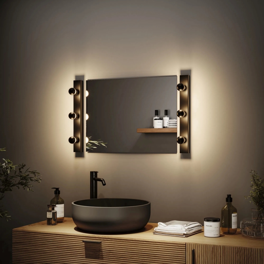 Paulmann 80097 - 3xE14/40W IP44 Éclairage de miroir salle de bain REGULA 230V noir