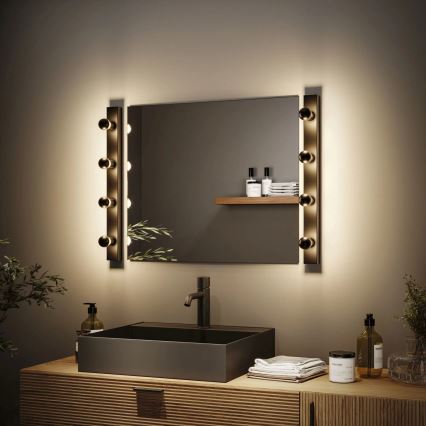 Paulmann 80099 - 4xE14/40W IP44 Éclairage de miroir salle de bain REGULA 230V noir