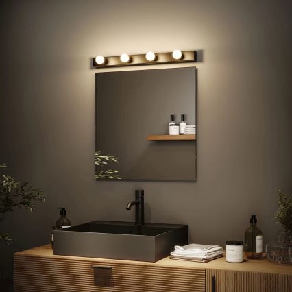 Paulmann 80099 - 4xE14/40W IP44 Éclairage de miroir salle de bain REGULA 230V noir