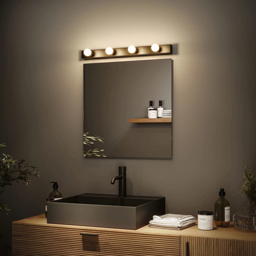 Paulmann 80099 - 4xE14/40W IP44 Éclairage de miroir salle de bain REGULA 230V noir
