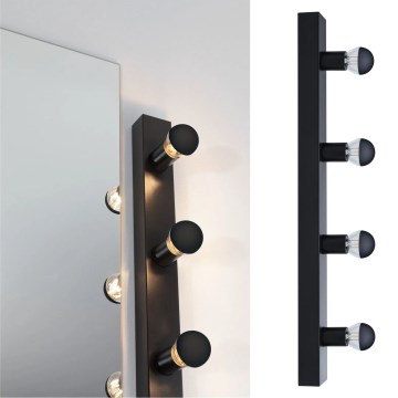 Paulmann 80099 - 4xE14/40W IP44 Lampada per specchio da bagno REGULA 230V nero