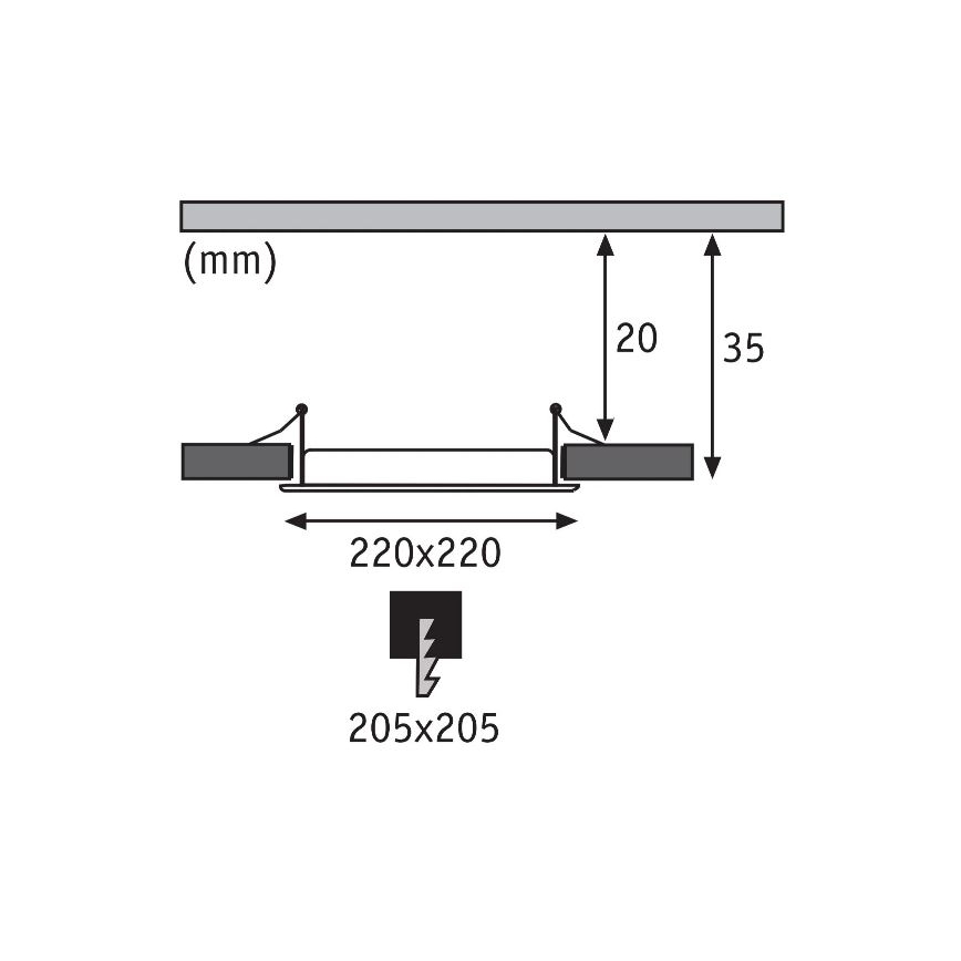Paulmann 92066 - LED/18W IP44 Lampada da incasso per bagno 230V