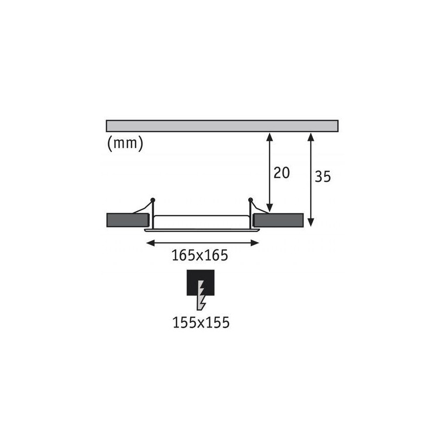 Paulmann 92068 - LED/12W IP44 Hängedeckenleuchte für Badezimmer QUAL 230V 2700K