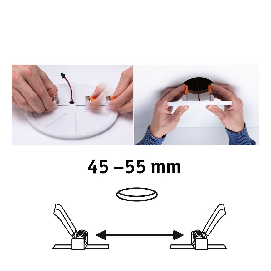 Paulmann 92387 - LED/4,5W IP44 Lampada da incasso da bagno VARIFIT 230V