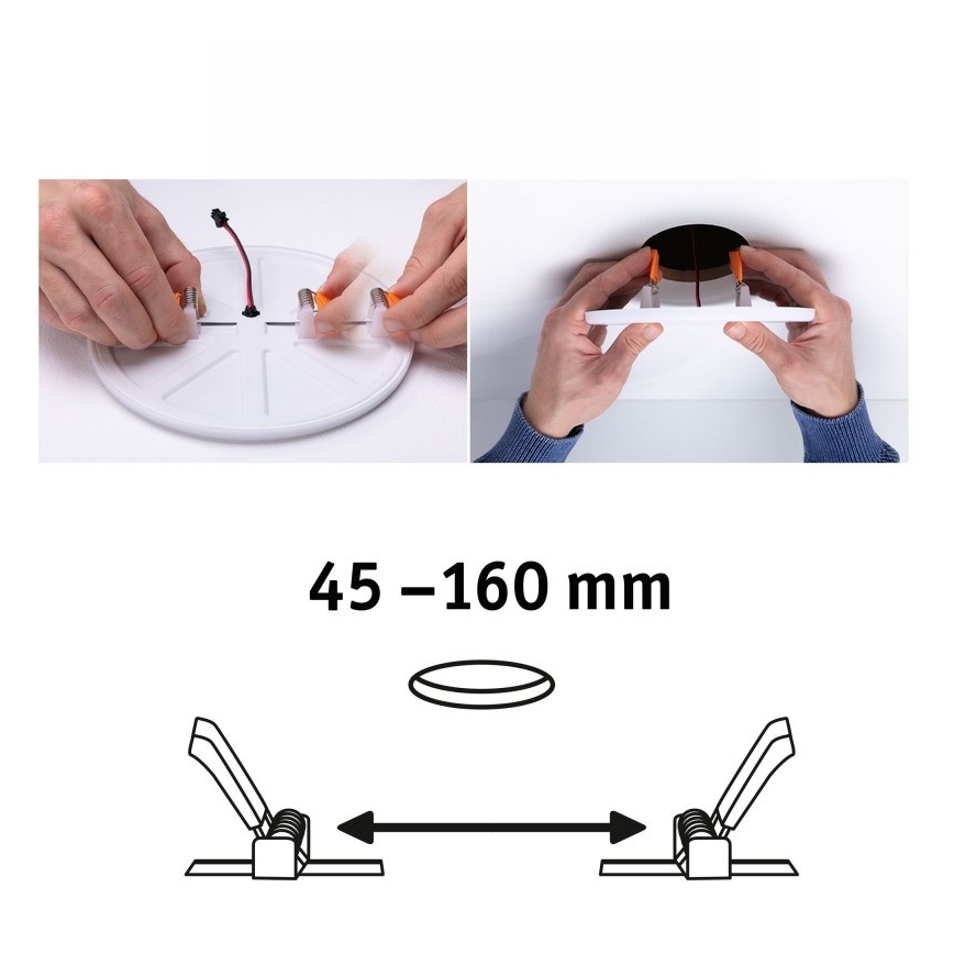 Paulmann 92389 - LED/17W IP44 Lampada da incasso per bagno VARIFIT 230V