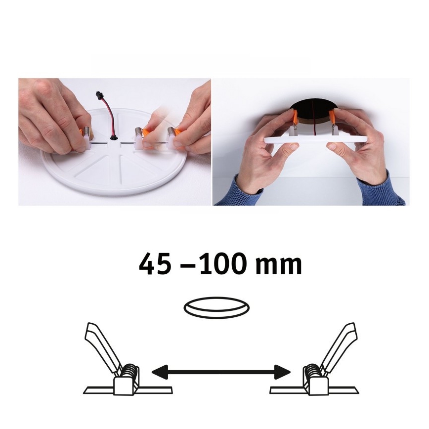 Paulmann 92391 - LED/8,5W IP44 Lampada da incasso per bagno VARIFIT 230V