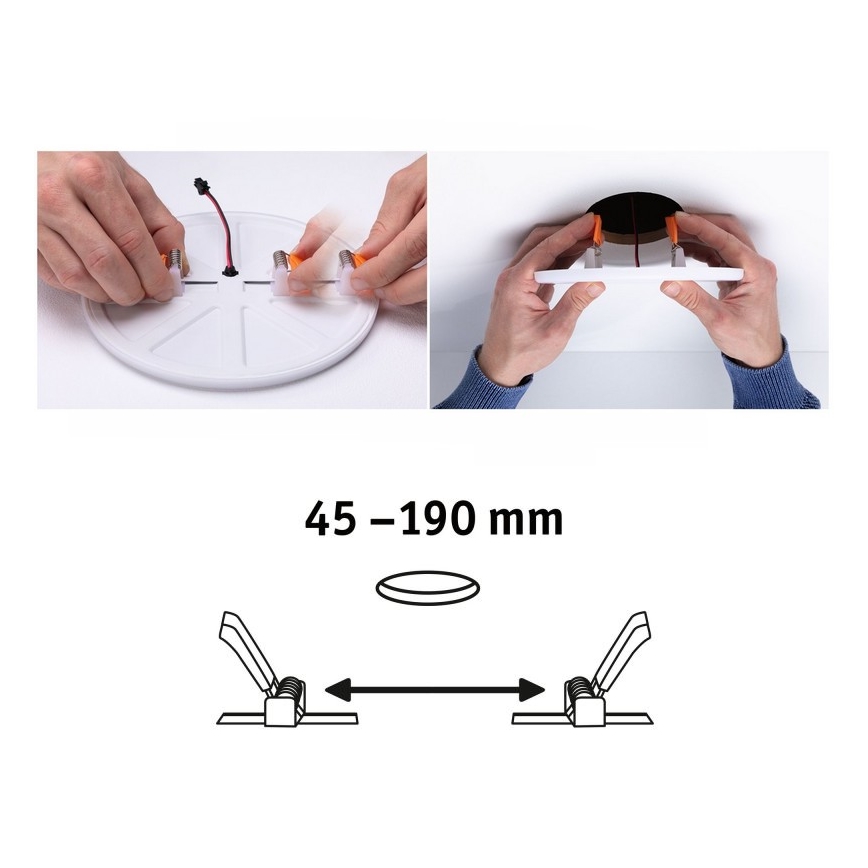 Paulmann 92392 - LED/17,5W IP44 Lampada da incasso per bagno VARIFIT 230V