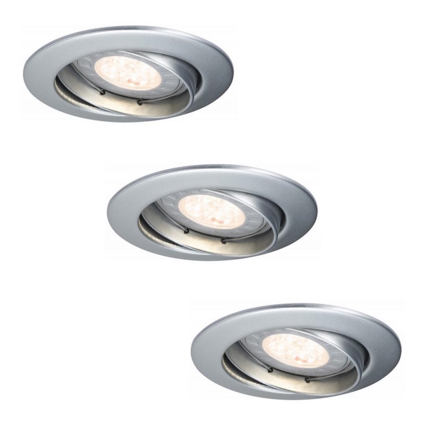 Paulmann 92516 - SET 3xLED-GU10/3,5W Lampada da incasso per bagno PREMIUM LINE 230V
