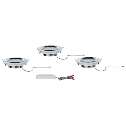 Paulmann 92693 - LOT 3xLED/8W Spot encastrable à intensité variable PREMIUM LINE 230