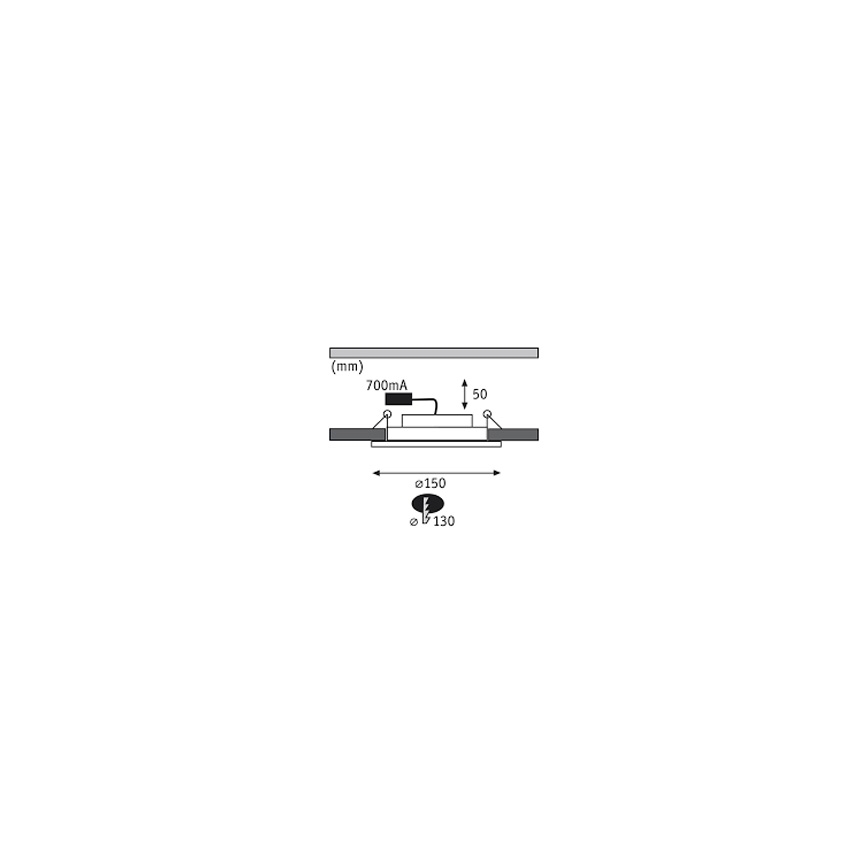 Paulmann 92693 - LOT 3xLED/8W Spot encastrable à intensité variable PREMIUM LINE 230