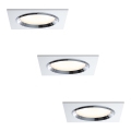 Paulmann 92695 - SET 3xLED/8W Dimmbares Einbauleuchte DICE 230V