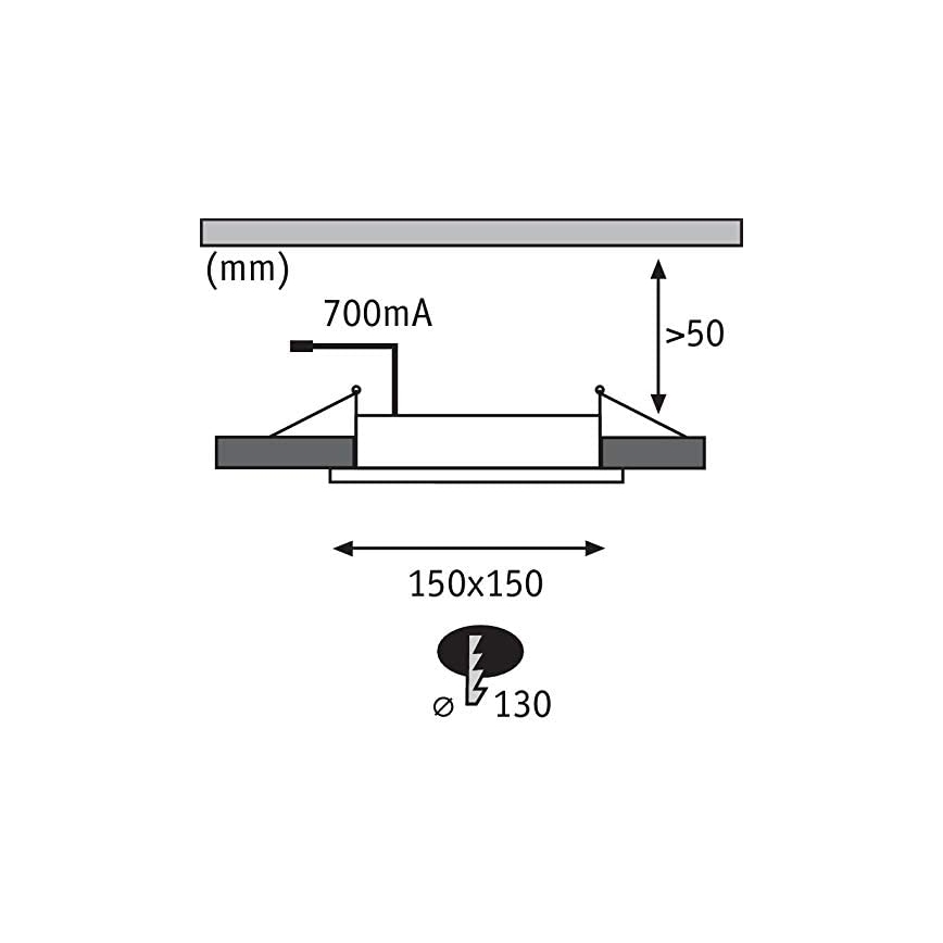 Paulmann 92696 - SET 3xLED/8W Lampada da incasso dimmerabile DICE 230V