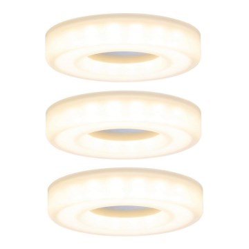 Paulmann 92704 - LOT 3xLED/5,5W Plafonnier encastrable BAGEL 230V