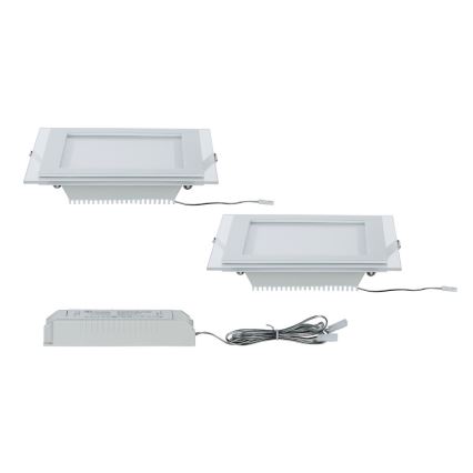 Paulmann 92706 - SET 2x Lampada da incasso LED DECODICE 2xLED/7,5W/230V