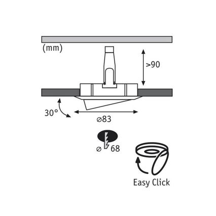 Paulmann 92709 - KIT 3xLampada LED da incasso 3xGU10/8W/230V