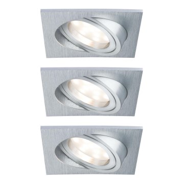 Paulmann 92799 - LOT 3x LED/6,8W IP23 Spot encastrable salle de bain COIN 230V