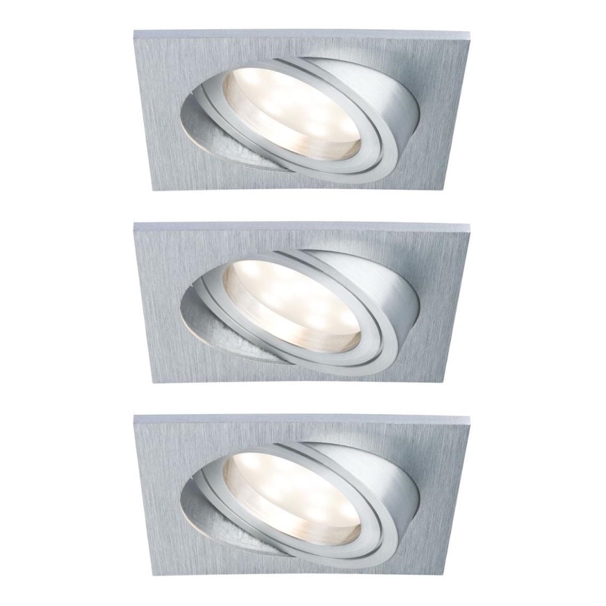 Paulmann 92799 - LOT 3x LED/6,8W IP23 Spot encastrable salle de bain COIN 230V