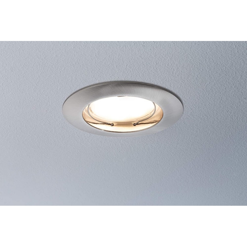 Paulmann 92827 - LOT 3xLED/7W IP44 Spot encastrable salle de bain à intensité variable COIN 230V