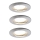 Paulmann 92827 - SET 3xLED/7W IP44 Lampada da incasso dimmerabile per bagni COIN 230V