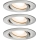 Paulmann 92900 - LOT 3xGU10/7W IP65 Spot encastrable salle de bain à intensité variable NOVA 230V