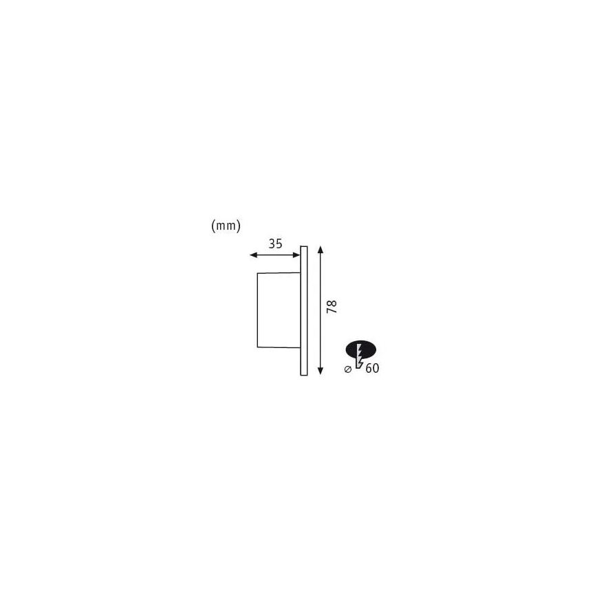 Paulmann 92924 - LED/1,7W Luminaire d'escalier WAND 230V