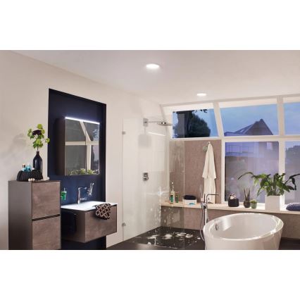 Paulmann 92935 - LED/12W IP44 dimmerabile faretto da incasso per bagno AREO 230V Ø 18 cm cromo opaco