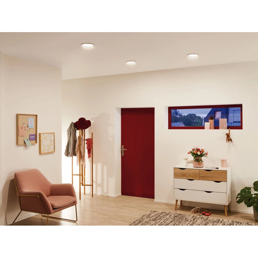 Paulmann 92935 - LED/12W IP44 dimmerabile faretto da incasso per bagno AREO 230V Ø 18 cm cromo opaco